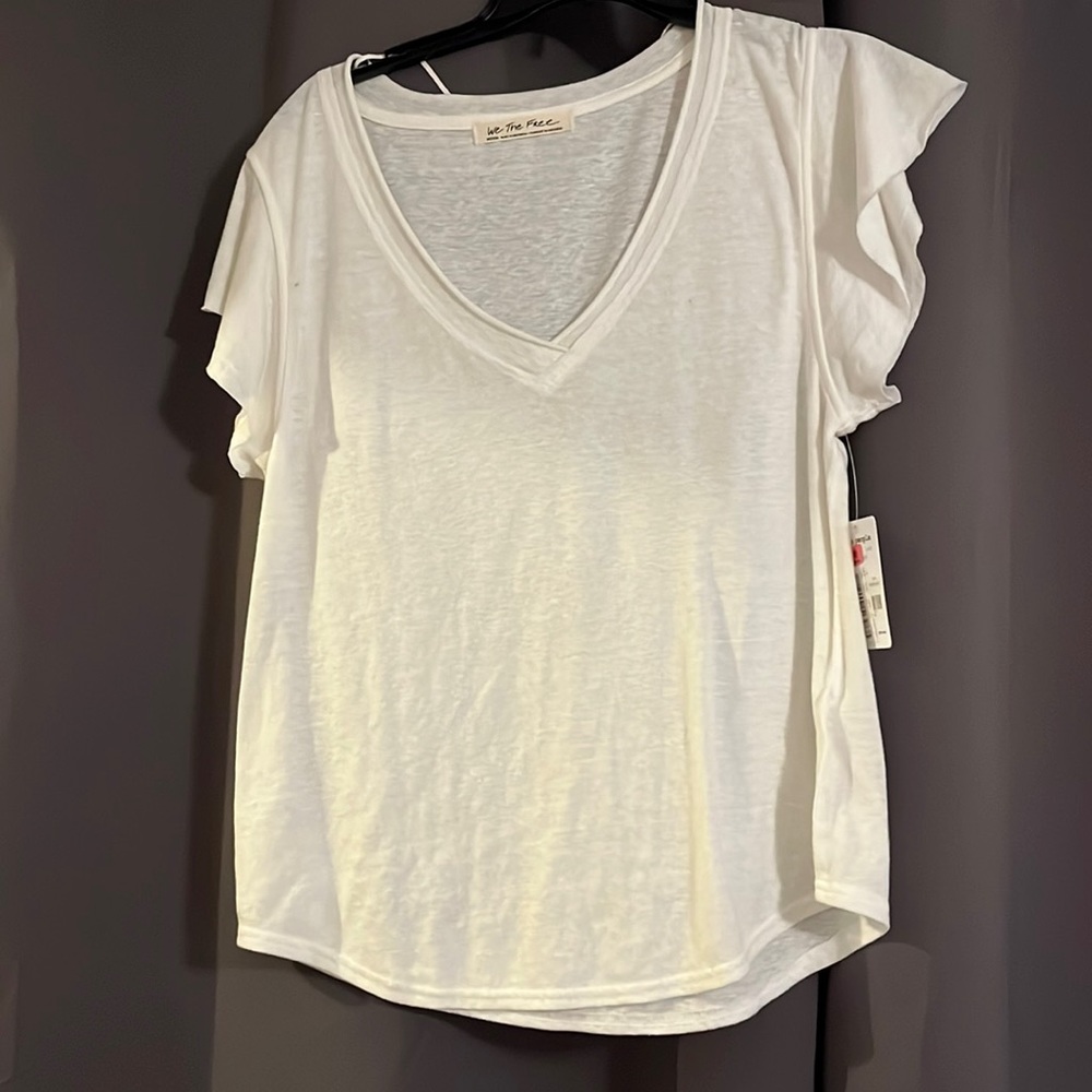 FREE PEOPLE white top medium